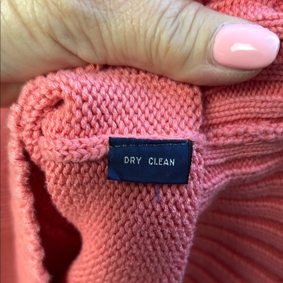 Vintage Polo by Ralph Lauren Pink Cardigan Sweater Classic Knit - Picture 4 of 6